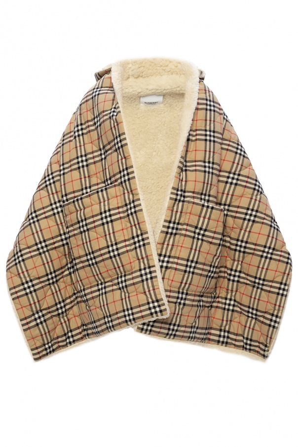 Burberry rainbow best sale vintage check poncho